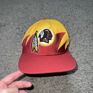 Vintage Washington Redskins Hat Cap Snapback Gray Mitchell & Ness Sharktooth NFL